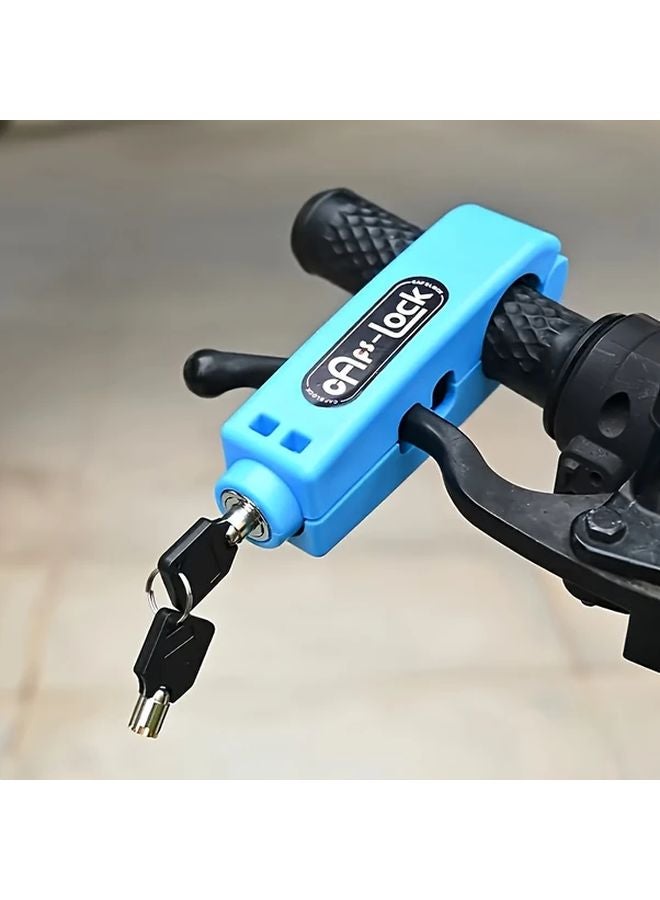 Orange Universal Electric Bike Motorcycle Anti Theft Brake Accelerator Lock Key - Image 1